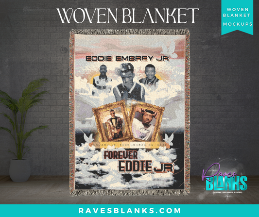 Artistic Woven Blanket with Vintage Design