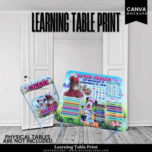 Learning Table Print Out ONLY